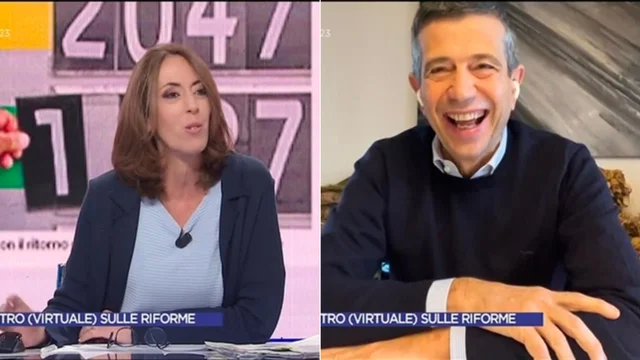 "Oggi l'oroscopo mi diceva..." Siparietto tra Lupi e Alessandra Sardoni