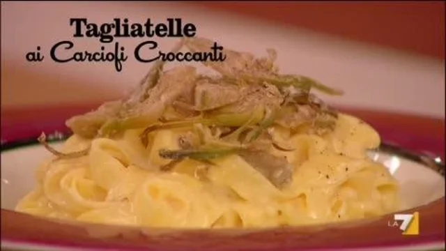 Tagliatelle ai Carciofi Croccanti