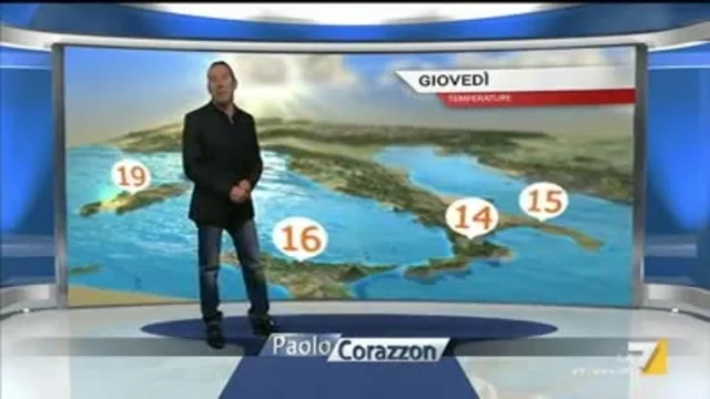 Il meteo della sera del 27 febbraio