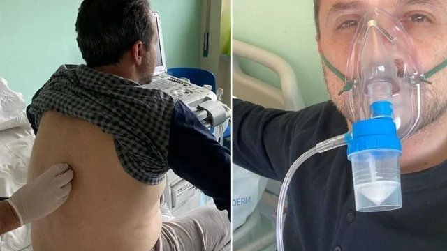 Cateno De Luca con l'ossigeno in ospedale: l'appello sui social