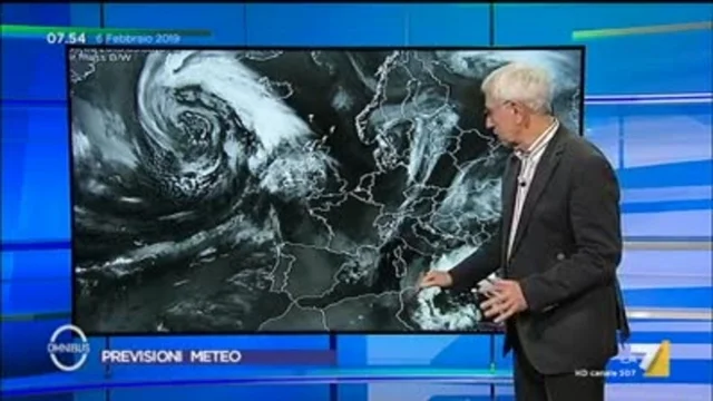 Il meteo del 6 febbraio