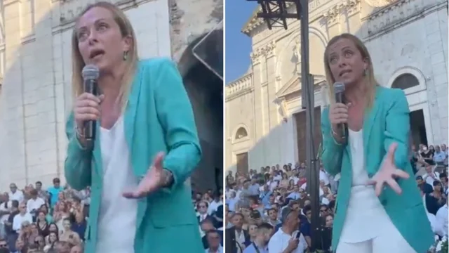 Crisi di governo, Meloni ironizza: "Ti pare che voti quando si lasciano Totti e Ilary?"