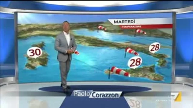 Il meteo della sera del 27 agosto