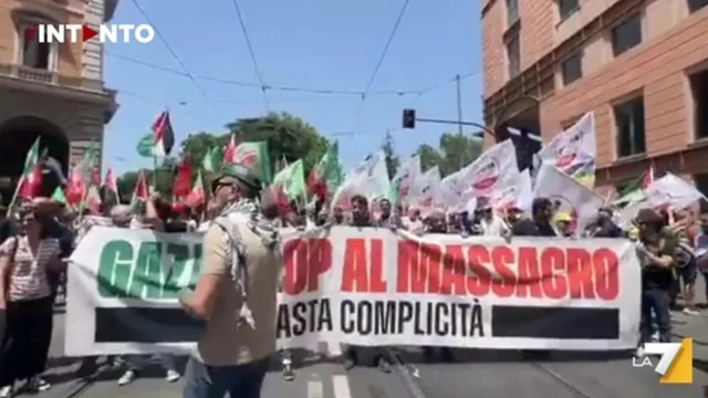 Manifestazione per Gaza a Roma: leader politici e attivisti chiedono cessate il fuoco