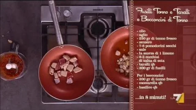 Fusilli al Tonno e Taralli e Bocconcini di Tonno e Mozzarella