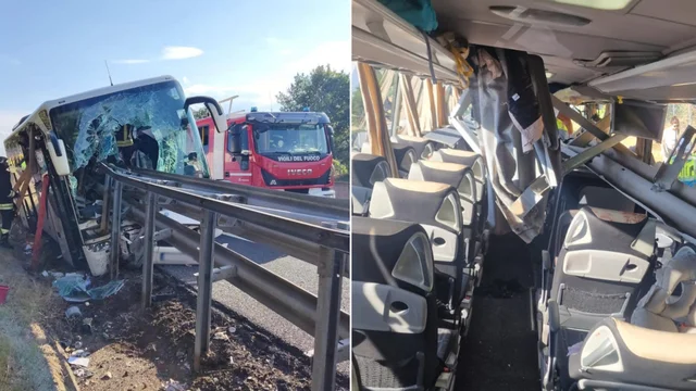 Incidente in A1, pullman di turisti cinesi si ribalta: un morto e feriti gravi