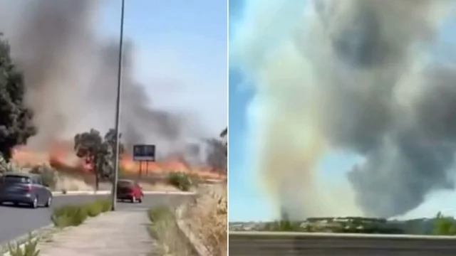 Incendi Roma in diverse zone della città: le immagini