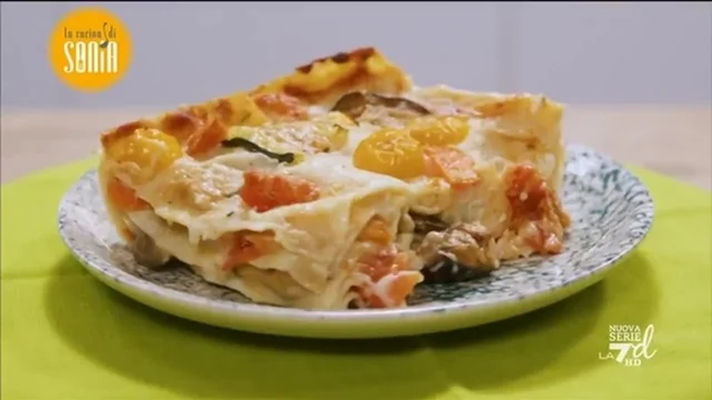 Lasagne di verdure senza lattosio
