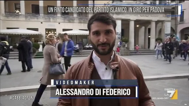 Un finto candidato del partito islamico, in giro per Padova