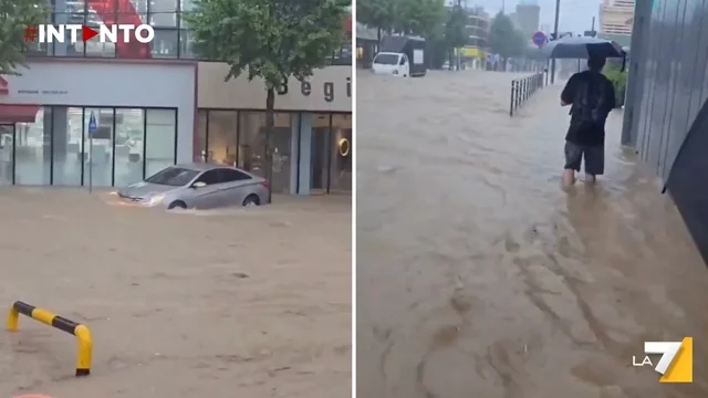 Corea del Sud, piogge record: almeno 4 morti e un disperso, migliaia evacuati