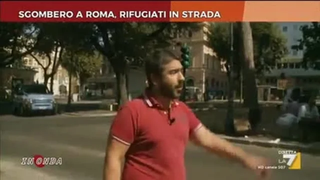 Sgombero a Roma, rifugiati in strada