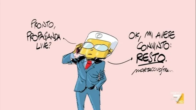 Il cartoon del Genio Makkox: "Scusa Angie, era necessario"