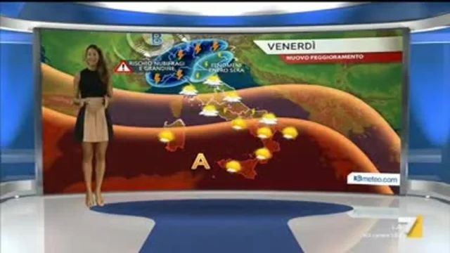 Il meteo della sera