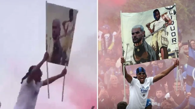 Scudetto Inter, Dumfries e lo striscione contro Theo Hernandez: scoppia la polemica