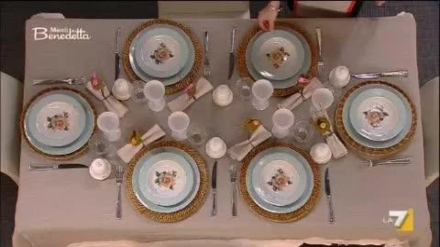 Tavola menù pranzo di Pasqua