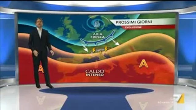 Il meteo della sera