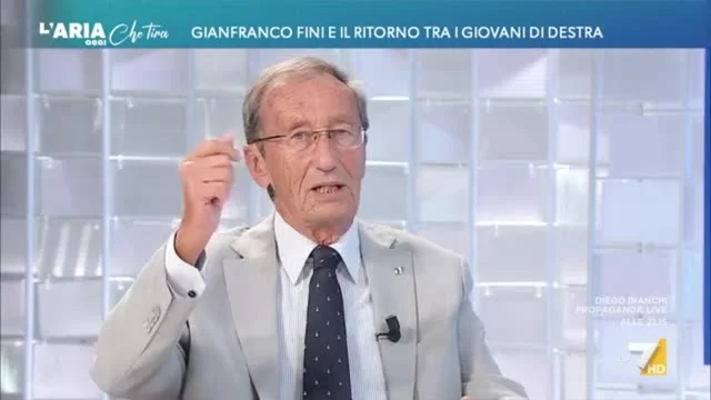 Gianfranco Fini: "Vannacci nel centrodestra? Mi auguro di no, poi con Bonelli e Fratoianni al governo ti guarderai allo specchio?"