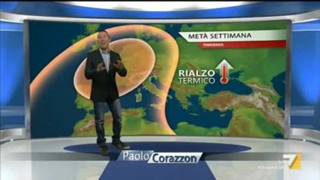 Il meteo della sera del 25 febbraio