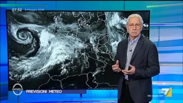 Le previsioni del tempo del 9 maggio