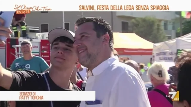 Salvini, festa della Lega senza spiaggia