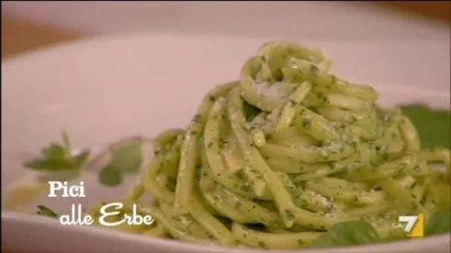 Pici con crema alle Erbe