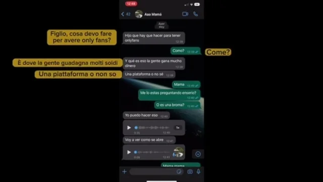 La madre chiede al figlio come iscriversi a Onlyfans: la chat è virale