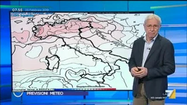 Le previsioni del tempo del 23 febbraio