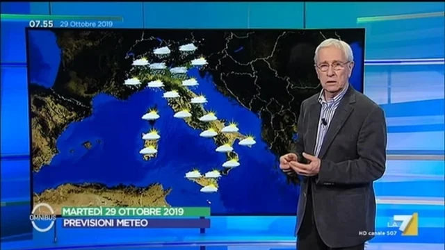 Le previsioni del tempo del 29 ottobre