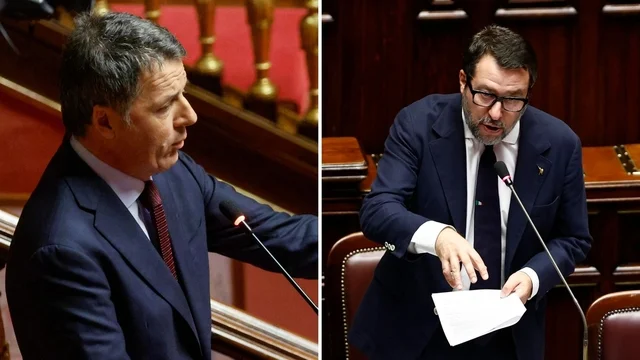 Scontro social tra Salvini e Renzi: "Ridicolo, non dovevi sparire?", "Buffone!"