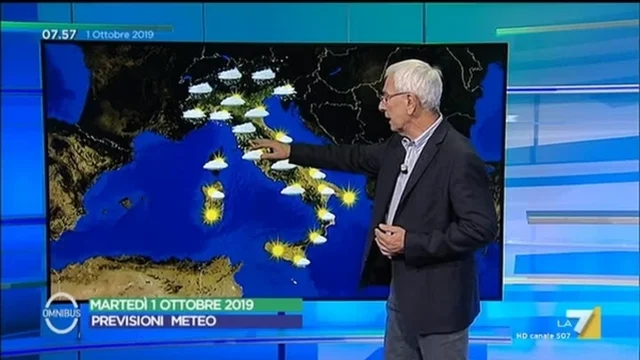 Le previsioni del tempo del 1 ottobre