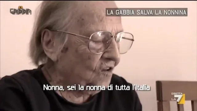 La Gabbia salva la nonnina