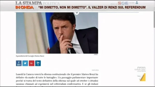 Mi dimetto, non mi dimetto: il valzer di Renzi sul referendum
