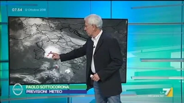 Il meteo del 12 ottobre
