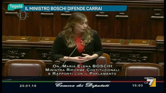 Boschi a Question time alla Camera sulla nomina di Carrai