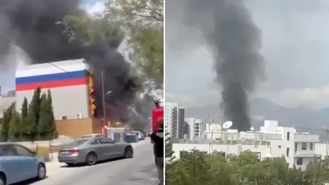 In fiamme Centro russo di cultura a Cipro: ipotesi lancio di bombe molotov. Le immagini