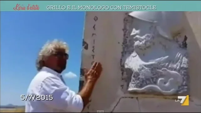 Grillo e il monologo con Temistocle