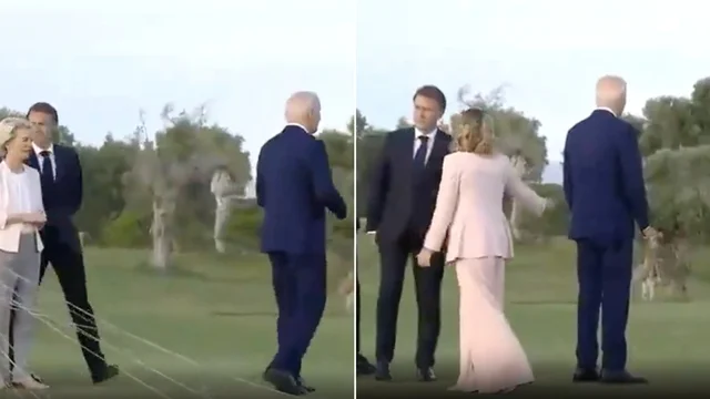 G7 Brindisi, Biden "spaesato" si allontana dal vertice: il gesto di Giorgia Meloni diventa virale