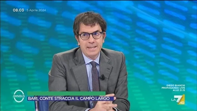 Bari, Conte straccia il campolargo - Omnibus, 05/04/2024