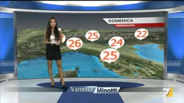 Il meteo della sera del 25 agosto