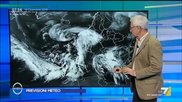 Le previsioni meteo del 19/12/2019