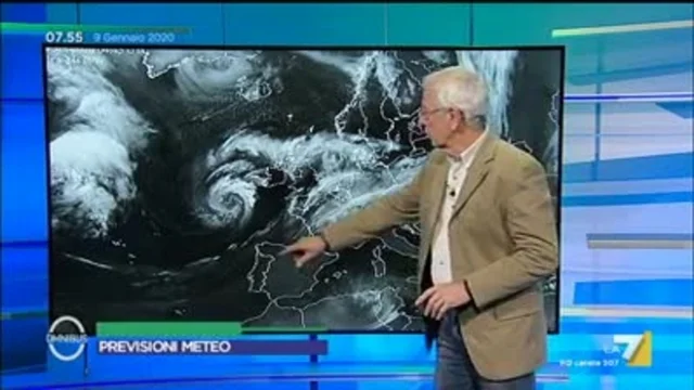 Le previsioni meteo del 09/01/2020