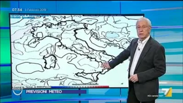 Il meteo del 9 febbraio