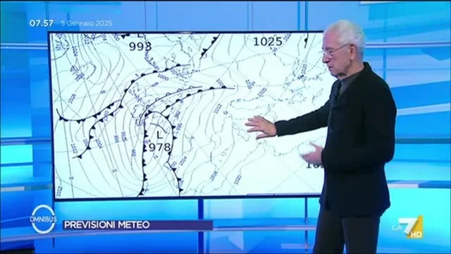 Le previsioni meteo di oggi di Paolo Sottocorona
