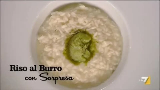 Riso al burro con sopresa