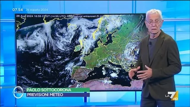 Le previsioni meteo di oggi di Paolo Sottocorona