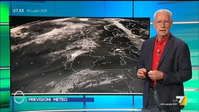 Il meteo del 19 luglio
