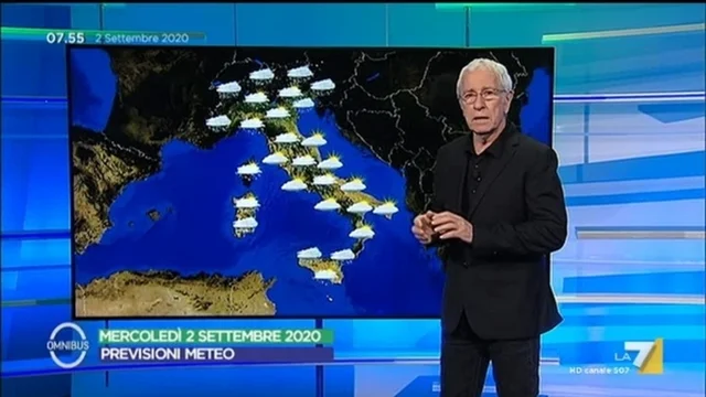 Le previsioni meteo del 2 settembre