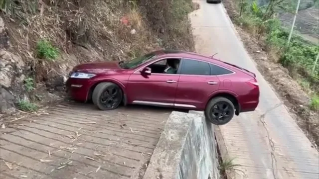 La manovra impossibile dell'automobilista: il finale a sorpresa