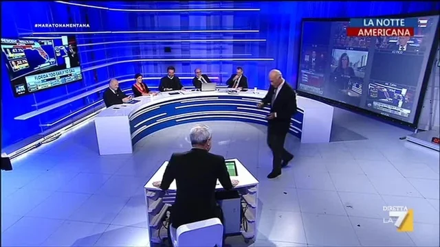 Ore 2.43 del mattino Jas Gawronski:  visto il lungo epilogo torno domani mattina e anche Lui lascia la #MaratonaMentana