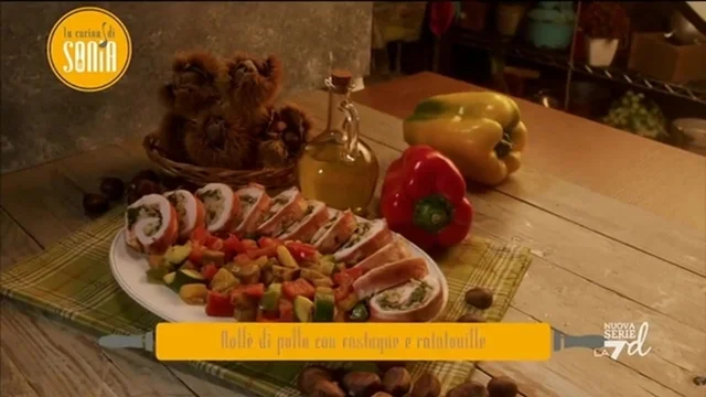 Rollè di pollo con castagne e bacon